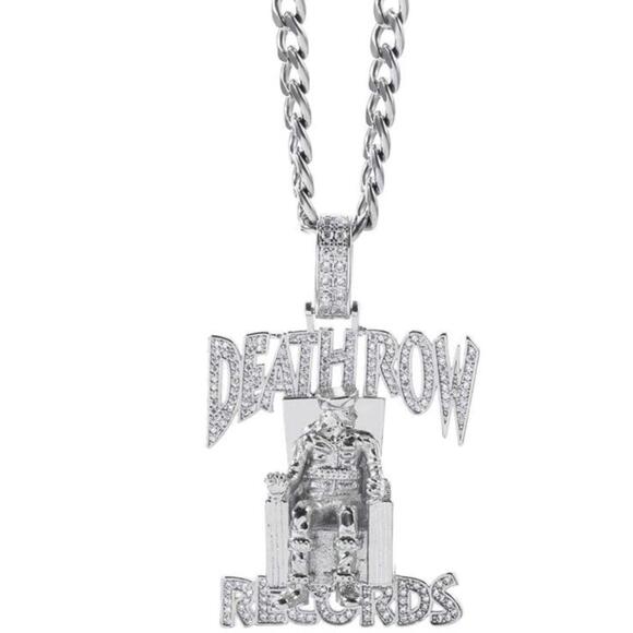 Other - Death Row Records (Chain)-(Silver)-(New)-(Zirconia)-$35.00